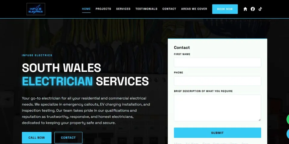Infuse Electrics website